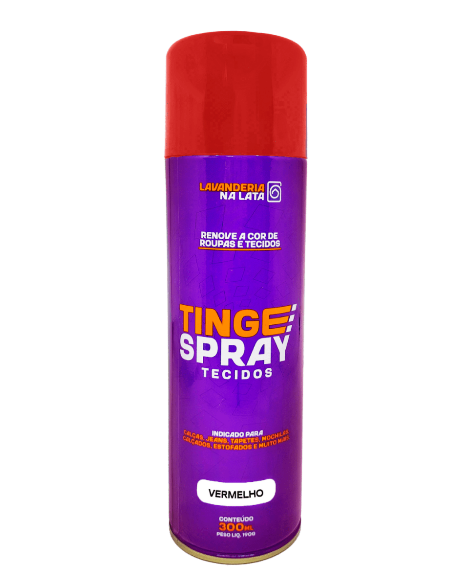 Tinta de Tecidos Roupas Estofados Carpetes - Tingespray 300Ml - Lavanderia Na Lata