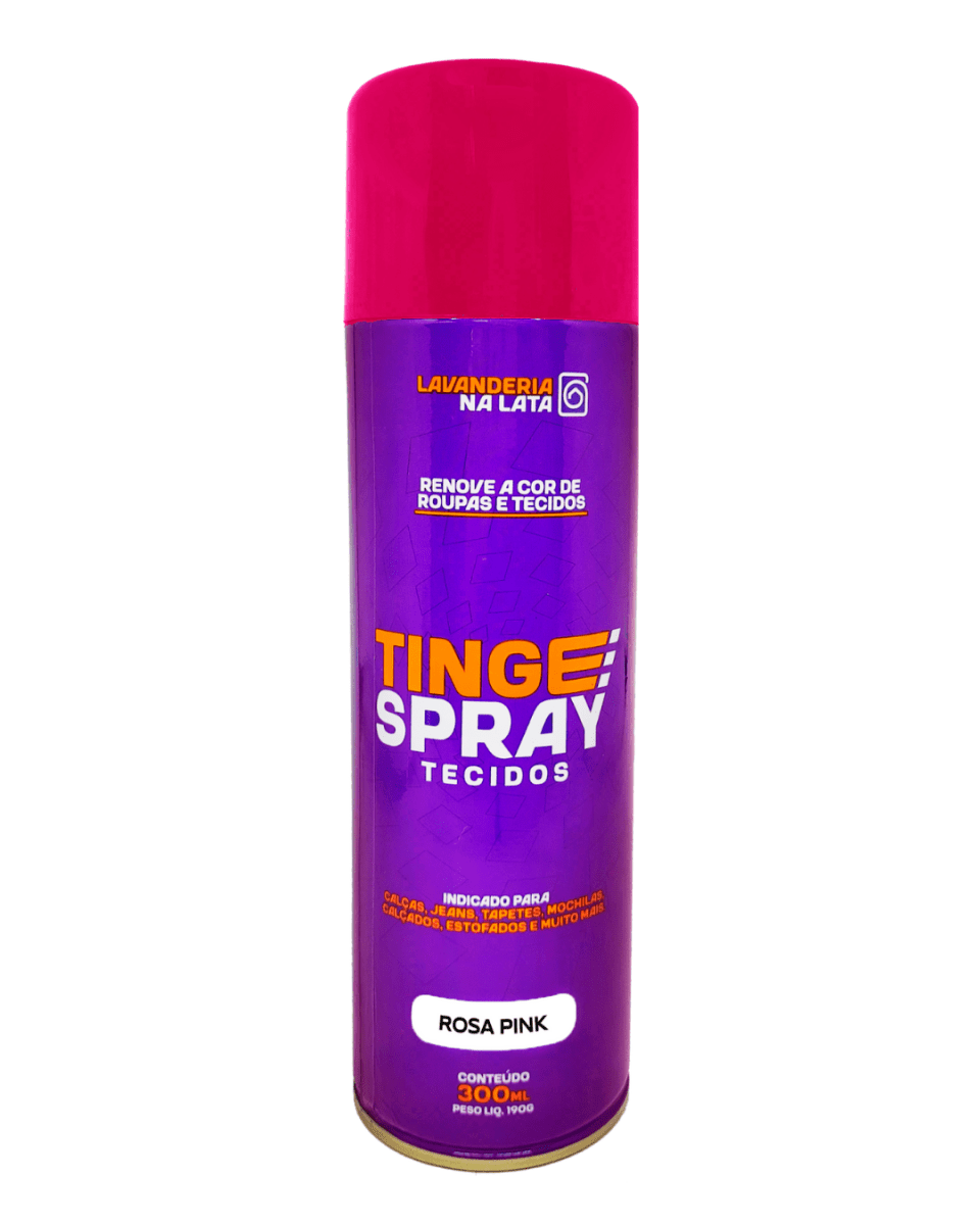 Tinta de Tecidos Roupas Estofados Carpetes - Tingespray 300Ml - Lavanderia Na Lata