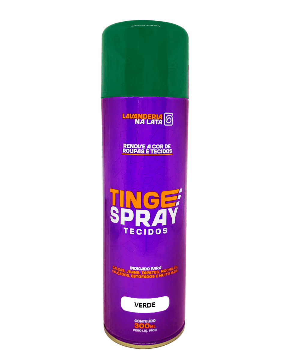 Tinta de Tecidos Roupas Estofados Carpetes - Tingespray 300Ml - Lavanderia Na Lata