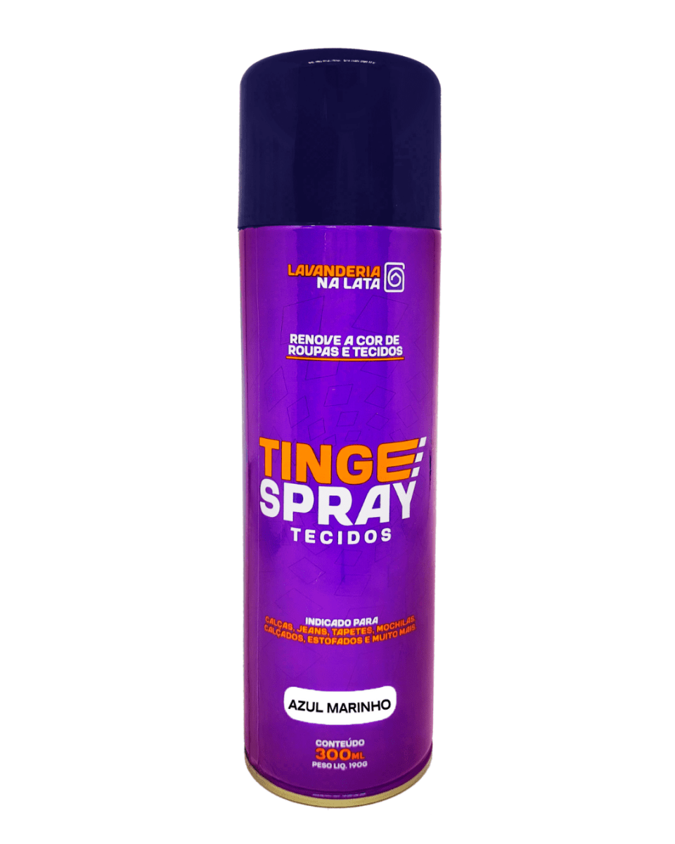 Tinta de Tecidos Roupas Estofados Carpetes - Tingespray 300Ml - Lavanderia Na Lata