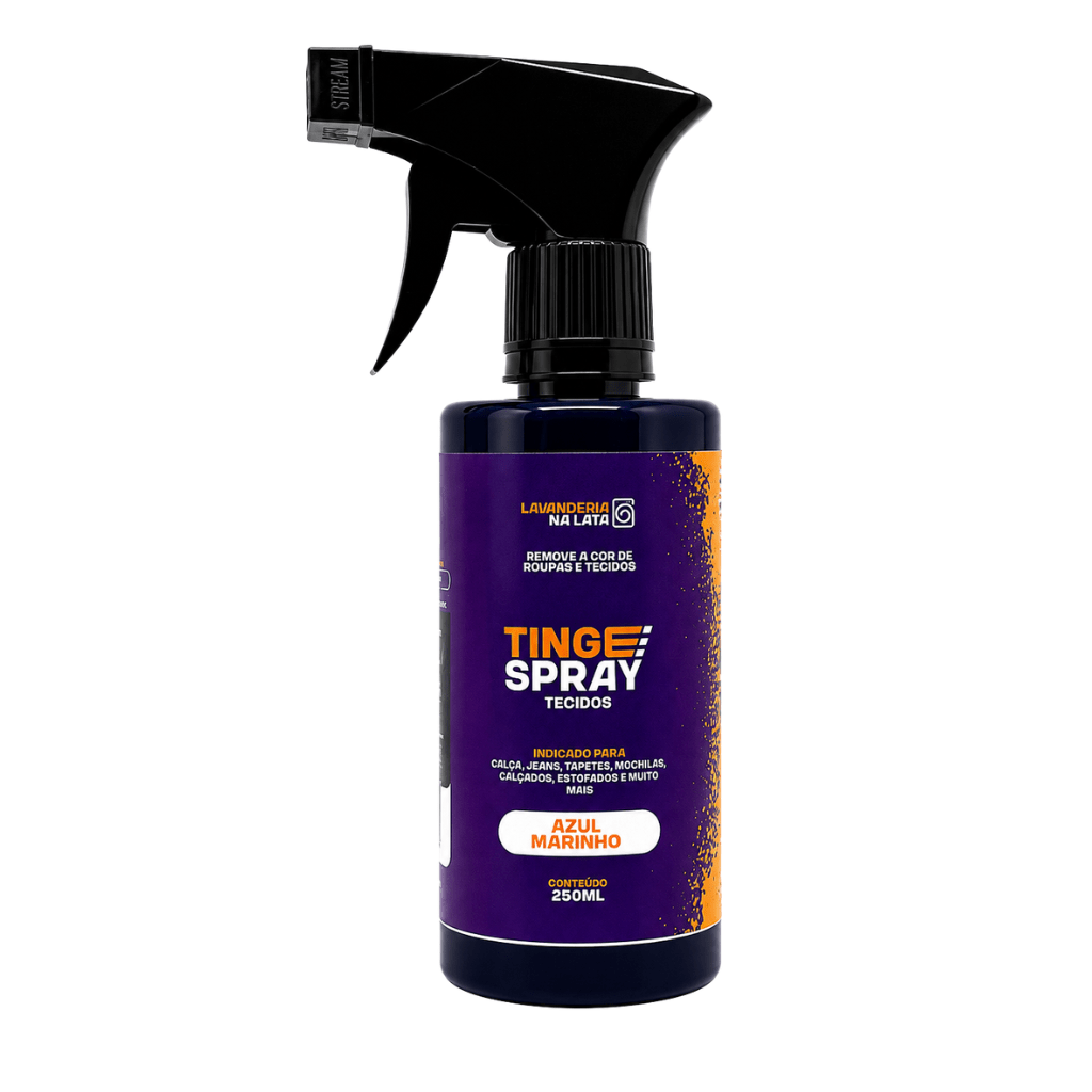 Tinta de Tecidos Roupas Estofados Carpetes - Tingespray Borrifador 250Ml - Lavanderia Na Lata