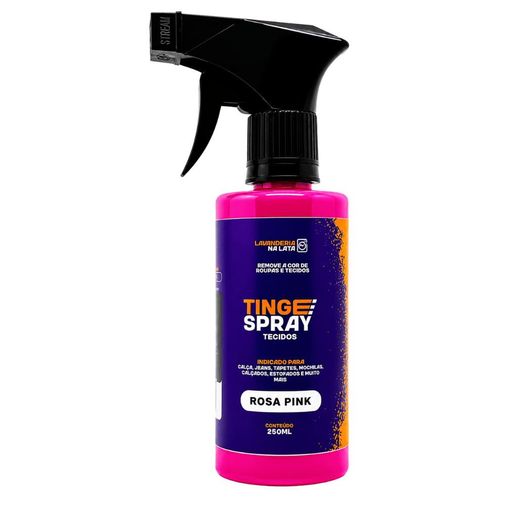 Tinta de Tecidos Roupas Estofados Carpetes - Tingespray Borrifador 250Ml - Lavanderia Na Lata