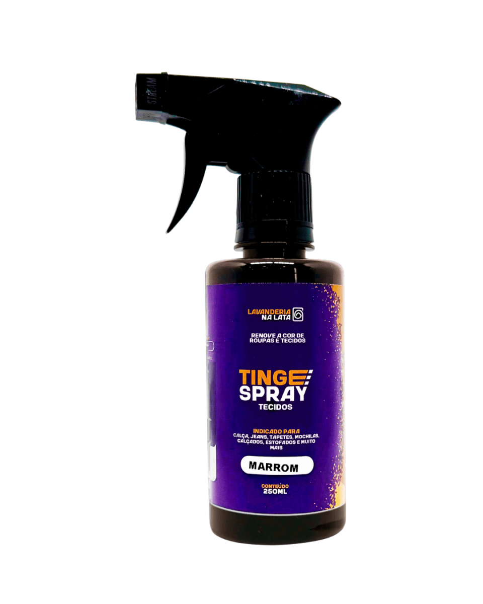 Tinta de Tecidos Roupas Estofados Carpetes - Tingespray Borrifador 250Ml - Lavanderia Na Lata