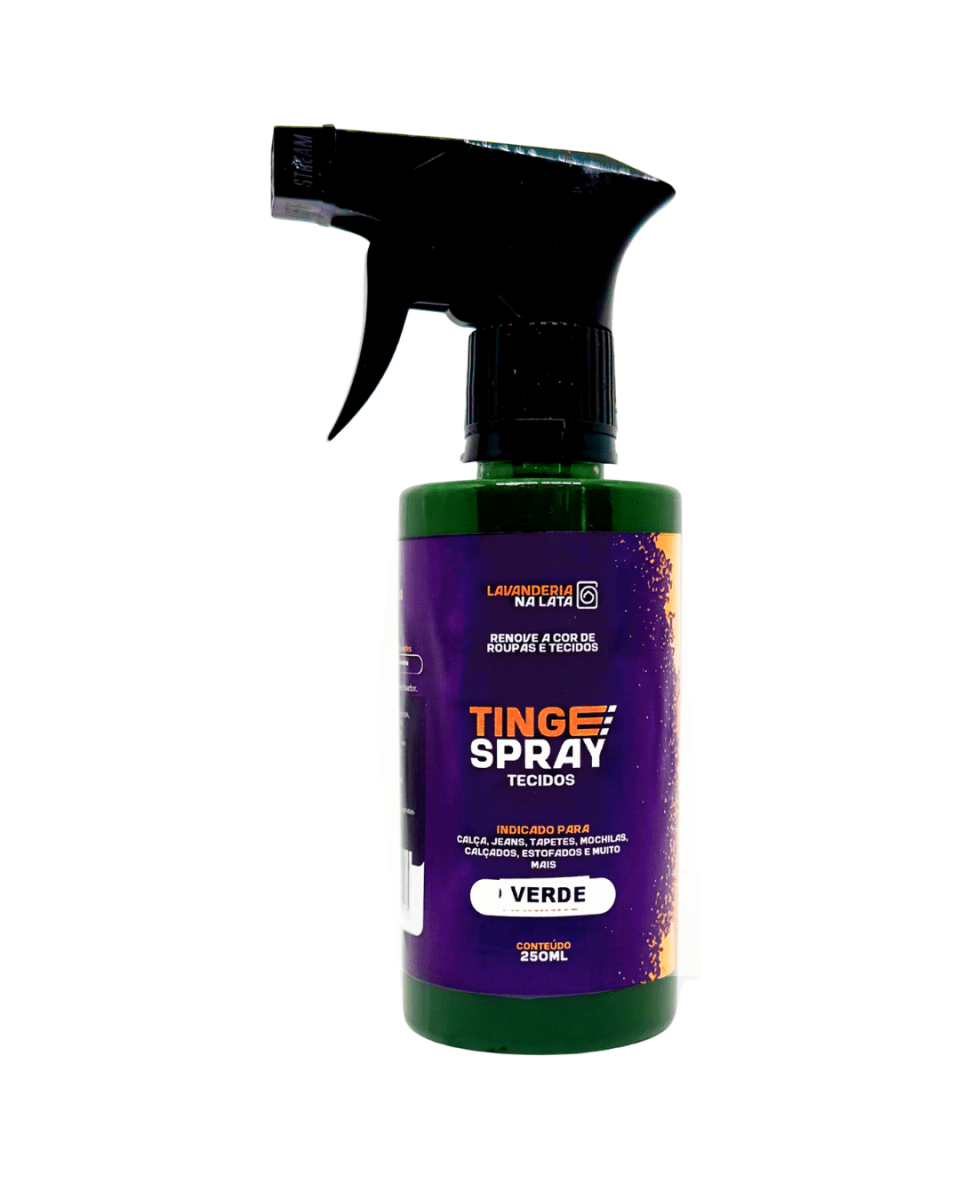 Tinta de Tecidos Roupas Estofados Carpetes - Tingespray Borrifador 250Ml - Lavanderia Na Lata