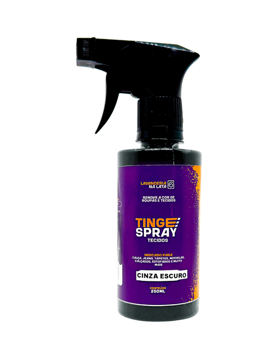 Tinta de Tecidos Roupas Estofados Carpetes - Tingespray Borrifador 250Ml - Lavanderia Na Lata