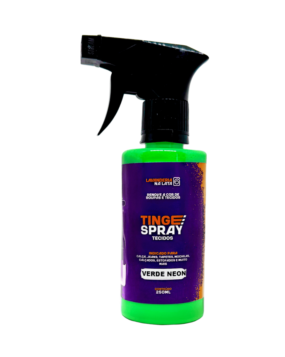 Tinta de Tecidos Roupas Estofados Carpetes - Tingespray Borrifador 250Ml - Lavanderia Na Lata