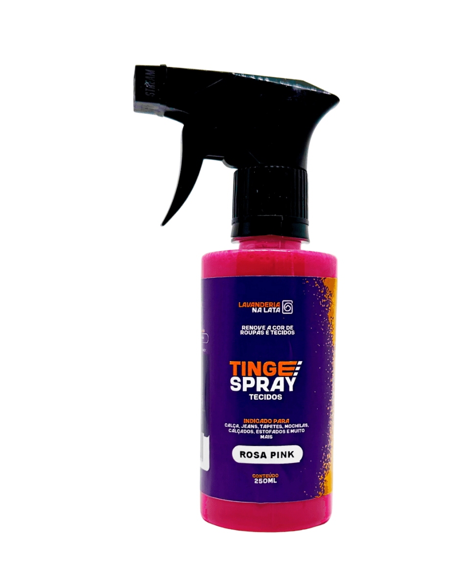 Tinta de Tecidos Roupas Estofados Carpetes - Tingespray Borrifador 250Ml - Lavanderia Na Lata