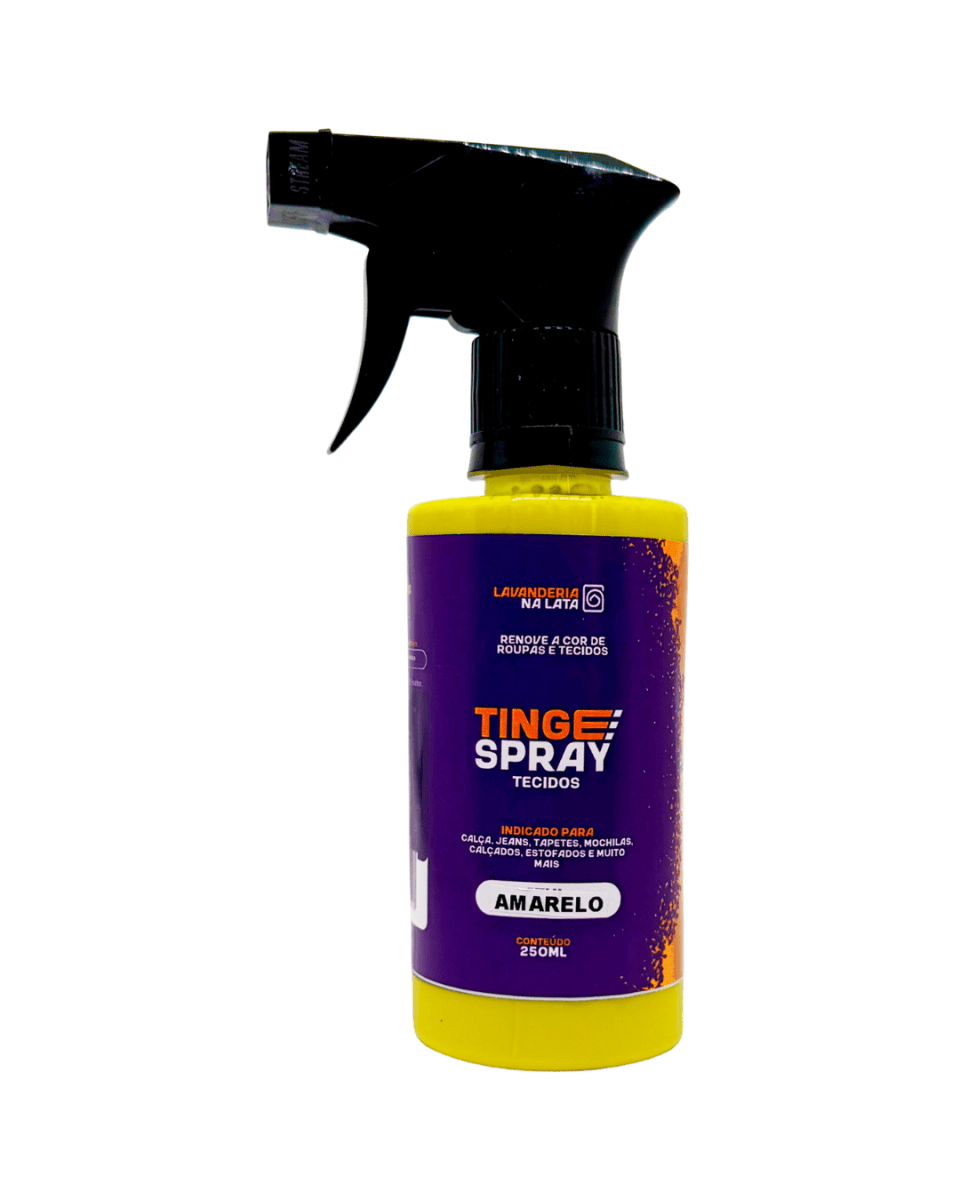 Tinta de Tecidos Roupas Estofados Carpetes - Tingespray Borrifador 250Ml - Lavanderia Na Lata