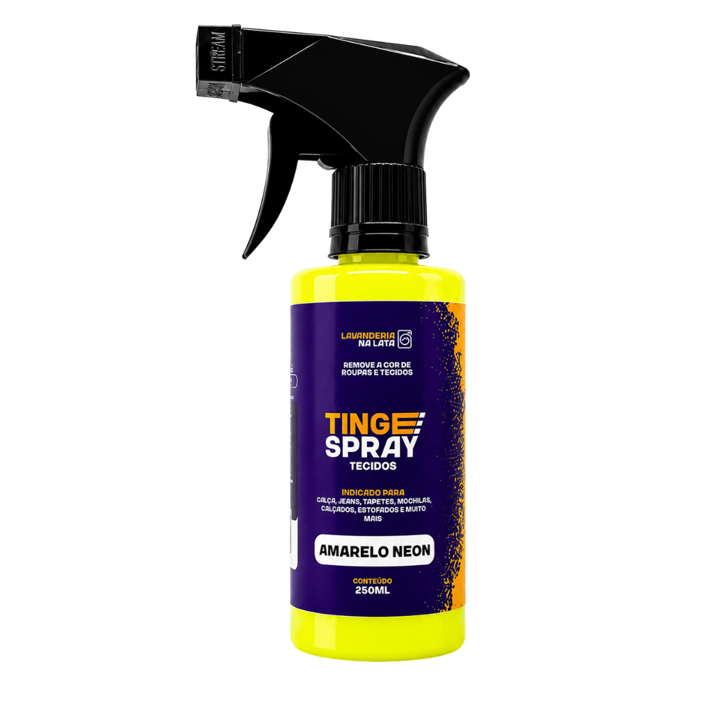 Tinta de Tecidos Roupas Estofados Carpetes - Tingespray Borrifador 250Ml - Lavanderia Na Lata