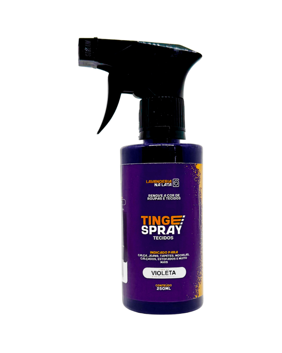 Tinta de Tecidos Roupas Estofados Carpetes - Tingespray Borrifador 250Ml - Lavanderia Na Lata