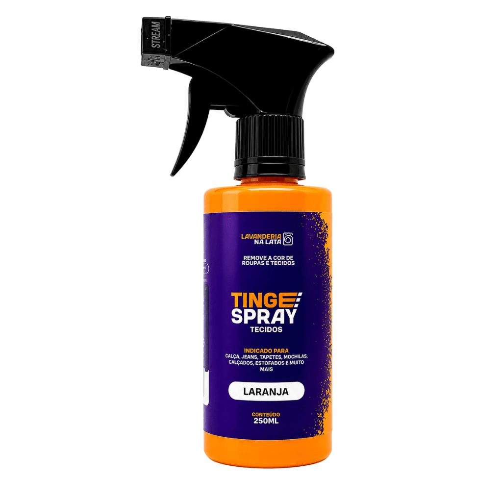 Tinta de Tecidos Roupas Estofados Carpetes - Tingespray Borrifador 250Ml - Lavanderia Na Lata