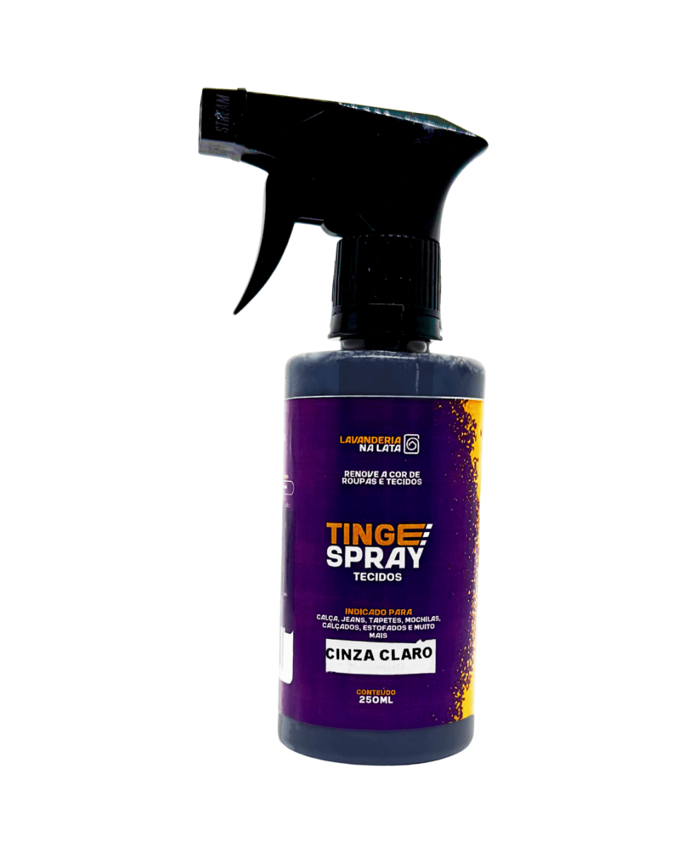 Tinta de Tecidos Roupas Estofados Carpetes - Tingespray Borrifador 250Ml - Lavanderia Na Lata