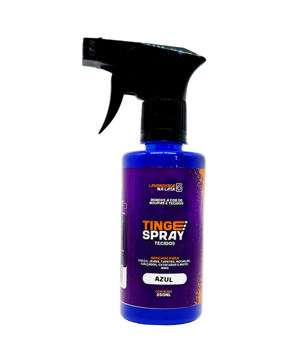 Tinta de Tecidos Roupas Estofados Carpetes - Tingespray Borrifador 250Ml - Lavanderia Na Lata