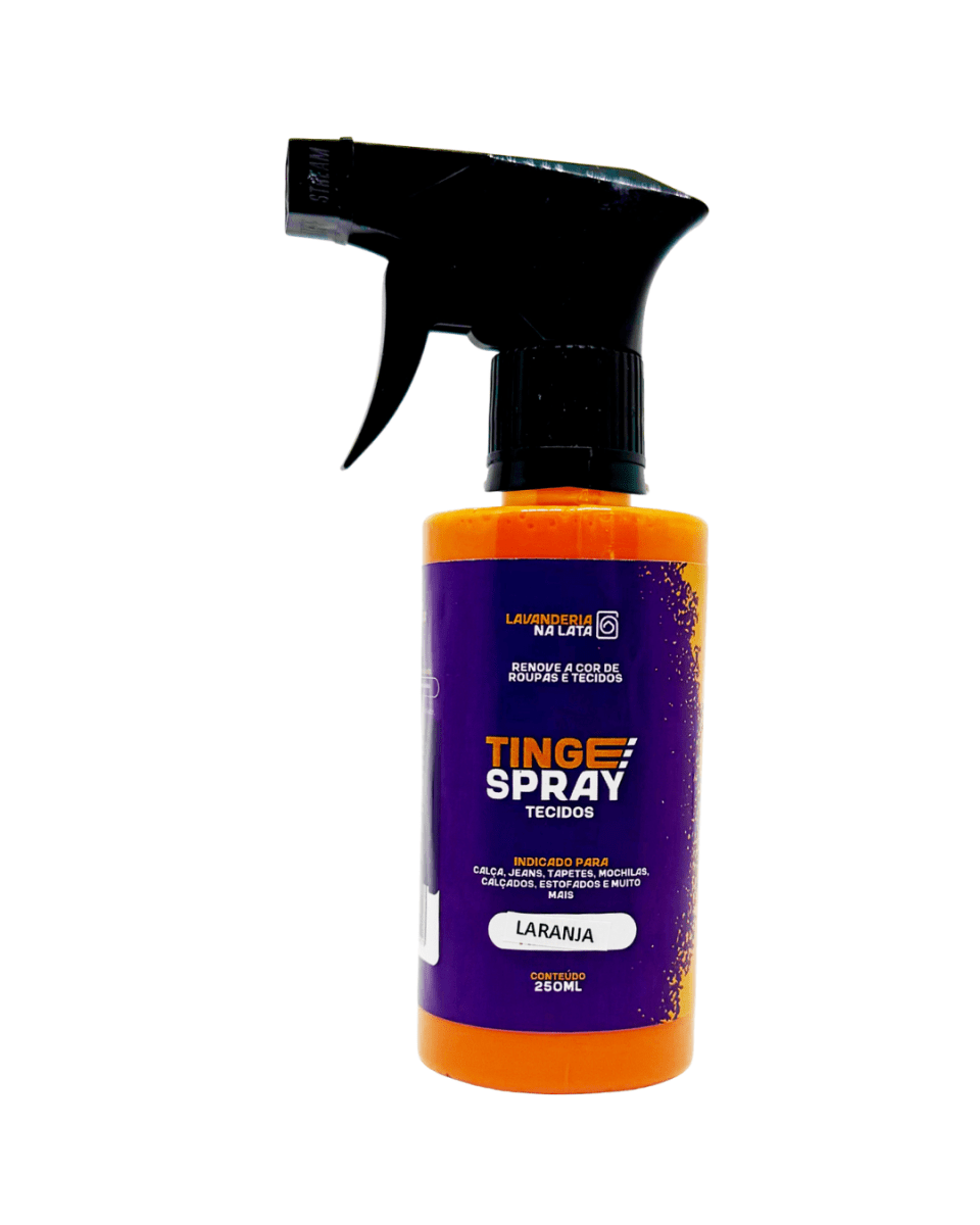 Tinta de Tecidos Roupas Estofados Carpetes - Tingespray Borrifador 250Ml - Lavanderia Na Lata