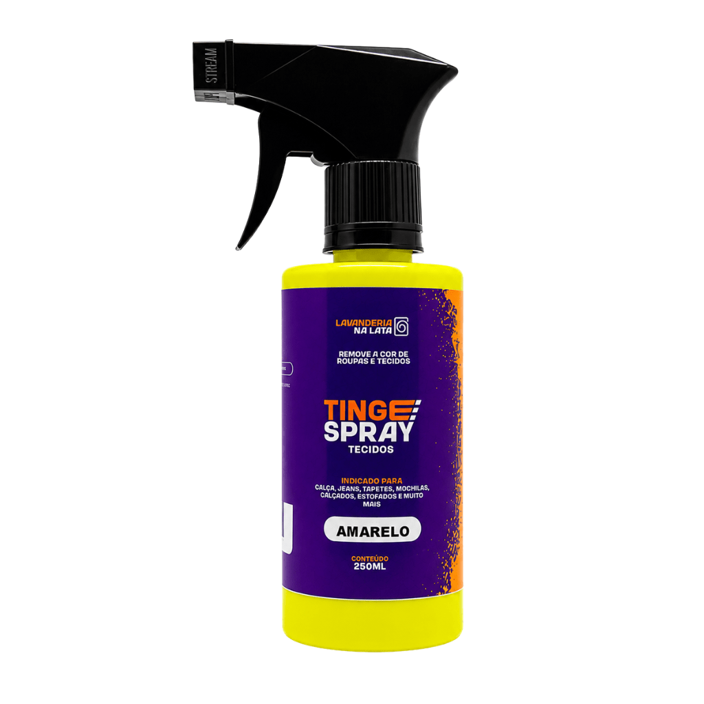 Tinta de Tecidos Roupas Estofados Carpetes - Tingespray Borrifador 250Ml - Lavanderia Na Lata