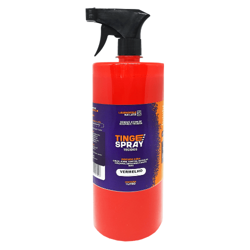 Tinta de Tecidos Roupas Estofados Carpetes - Tingespray Refil 1L - Lavanderia Na Lata