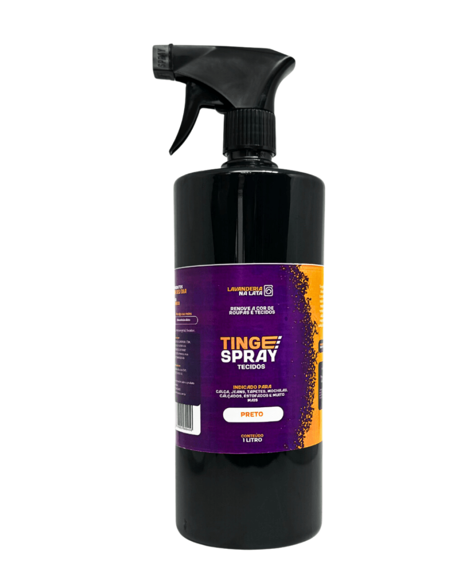 Tinta de Tecidos Roupas Estofados Carpetes - Tingespray Refil 1L - Lavanderia Na Lata