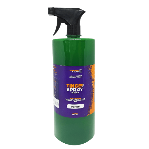 Tinta de Tecidos Roupas Estofados Carpetes - Tingespray Refil 1L - Lavanderia Na Lata