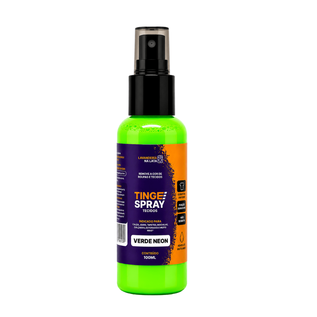Tinta de Tecidos Roupas Estofados Carpetes - Tingespray Spray 120Ml - Lavanderia Na Lata