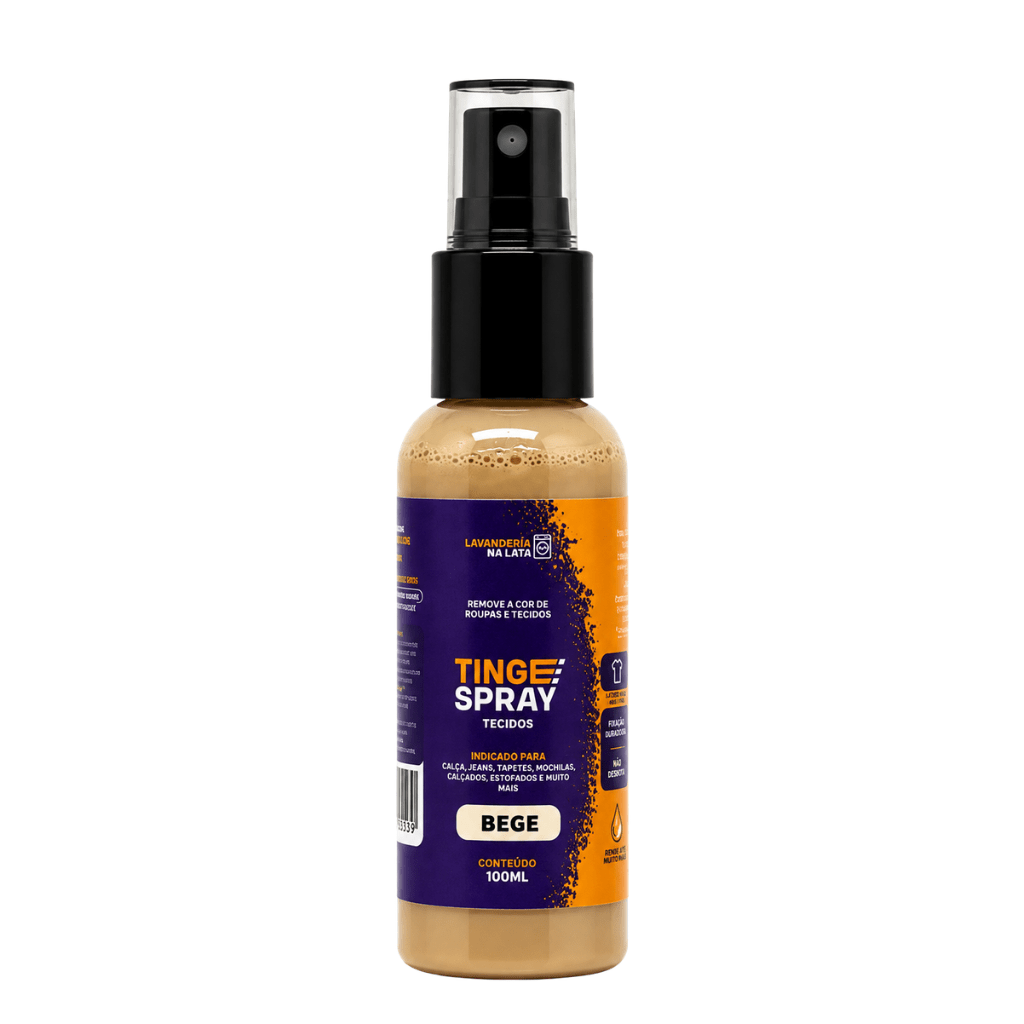 Tinta de Tecidos Roupas Estofados Carpetes - Tingespray Spray 120Ml - Lavanderia Na Lata