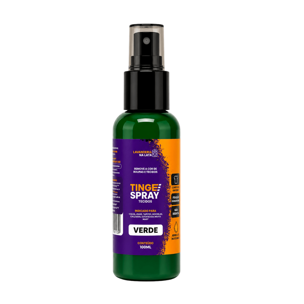 Tinta de Tecidos Roupas Estofados Carpetes - Tingespray Spray 120Ml - Lavanderia Na Lata