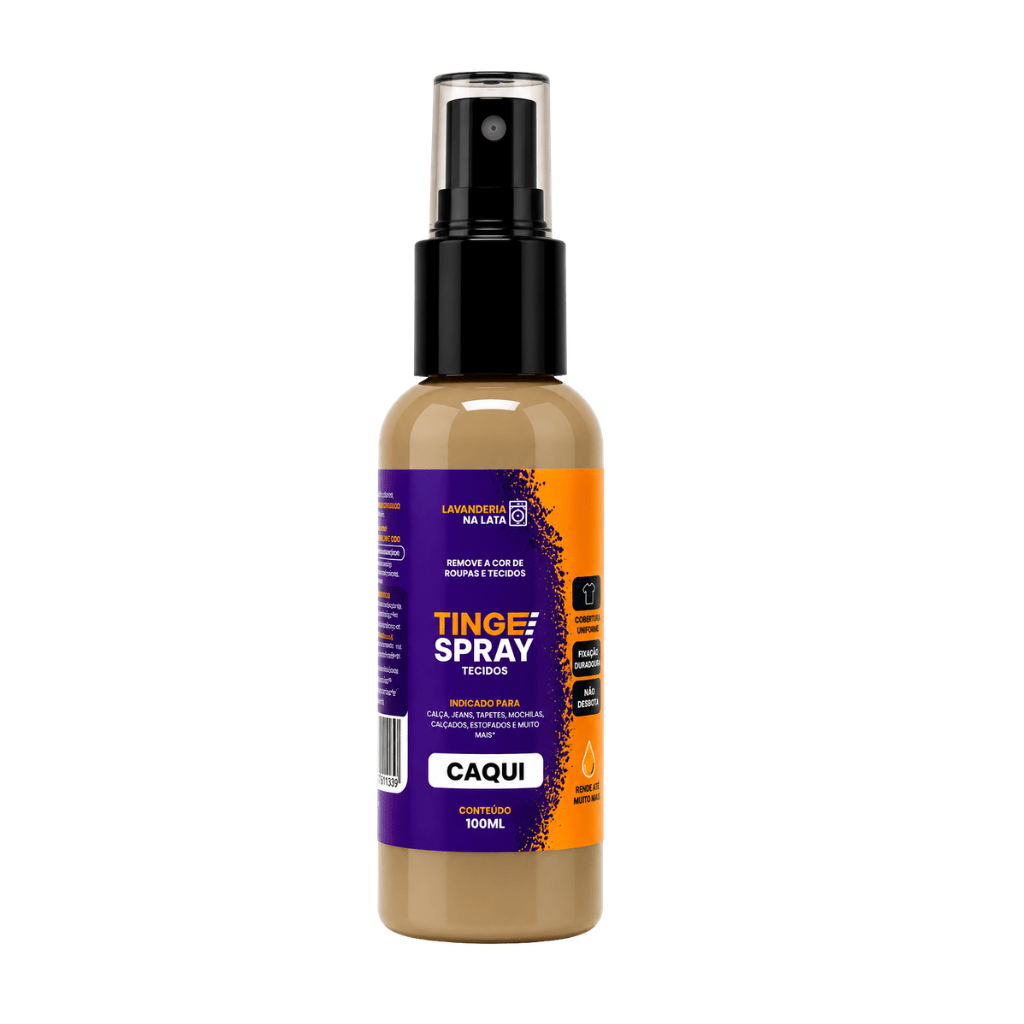 Tinta de Tecidos Roupas Estofados Carpetes - Tingespray Spray 120Ml - Lavanderia Na Lata