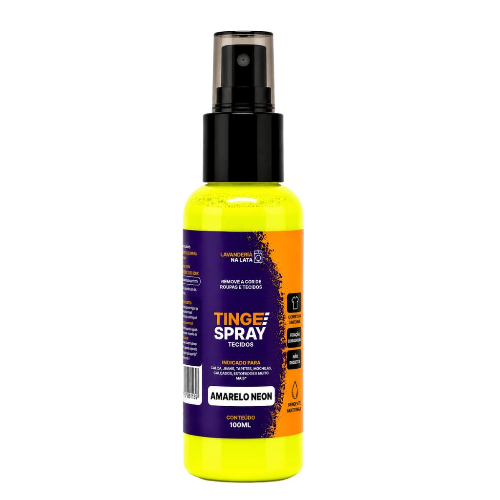 Tinta de Tecidos Roupas Estofados Carpetes - Tingespray Spray 120Ml - Lavanderia Na Lata