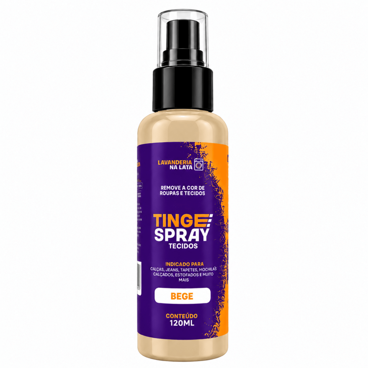 Tinta de Tecidos Roupas Estofados Carpetes - Tingespray Spray 120Ml - Lavanderia Na Lata
