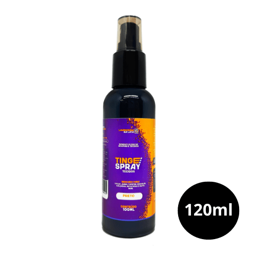 Tinta de Tecidos Roupas Estofados Carpetes - Tingespray Spray 120Ml - Lavanderia Na Lata