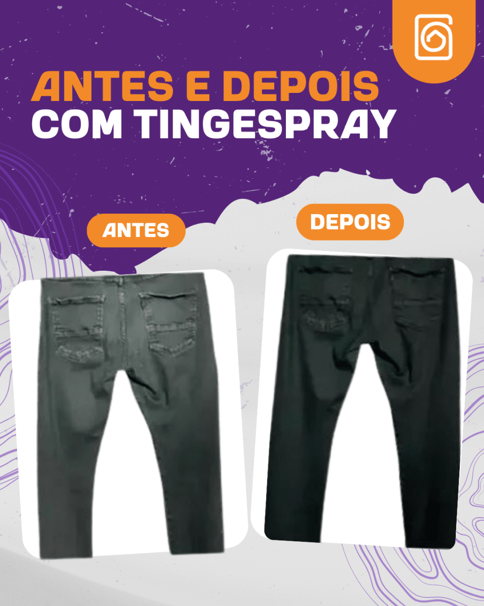 Tinta de Tecidos Roupas Estofados Carpetes - Tingespray Spray 120Ml - Lavanderia Na Lata