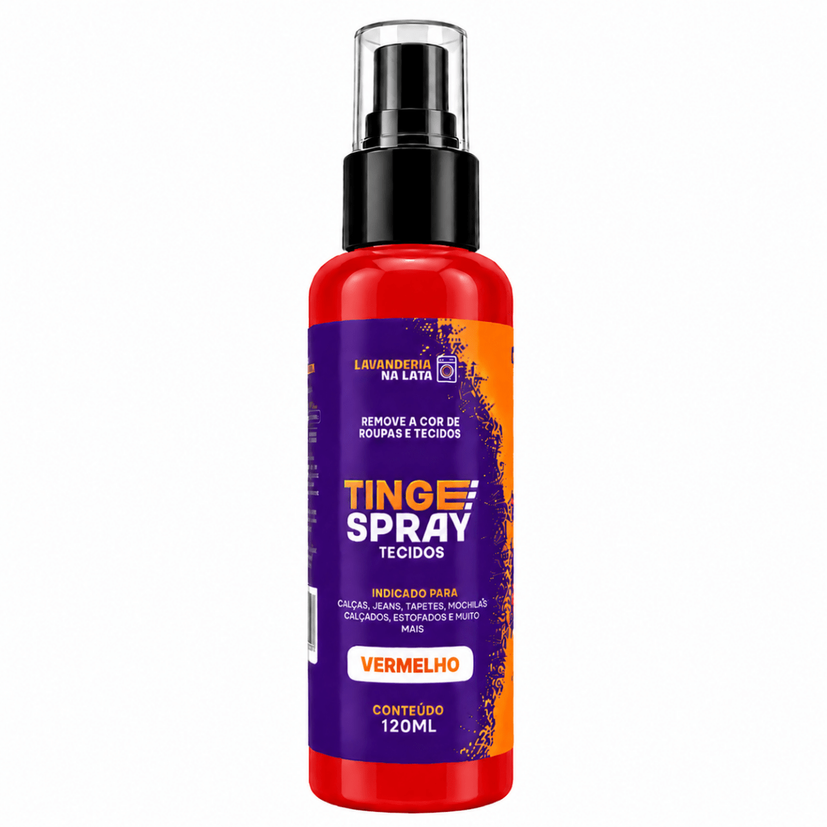 Tinta de Tecidos Roupas Estofados Carpetes - Tingespray Spray 120Ml - Lavanderia Na Lata