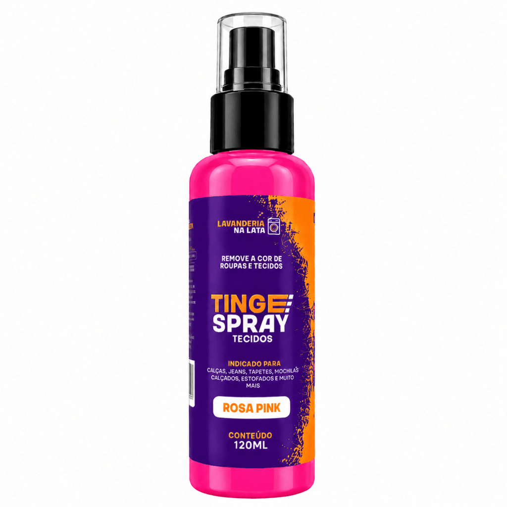 Tinta de Tecidos Roupas Estofados Carpetes - Tingespray Spray 120Ml - Lavanderia Na Lata