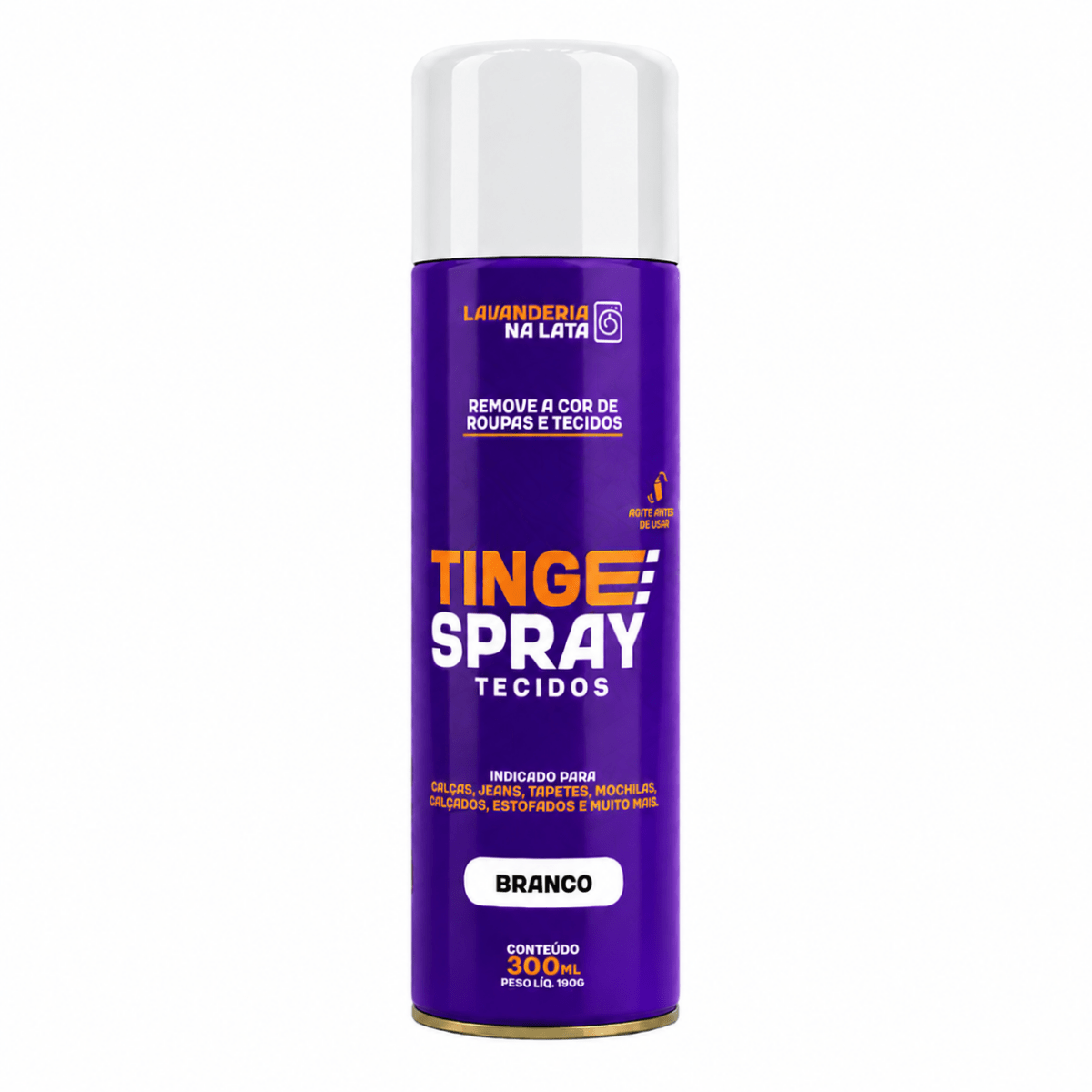 Tinta de Tecidos Roupas Estofados Carpetes - Tingespray Spray Aerossol 300ml - Lavanderia Na Lata