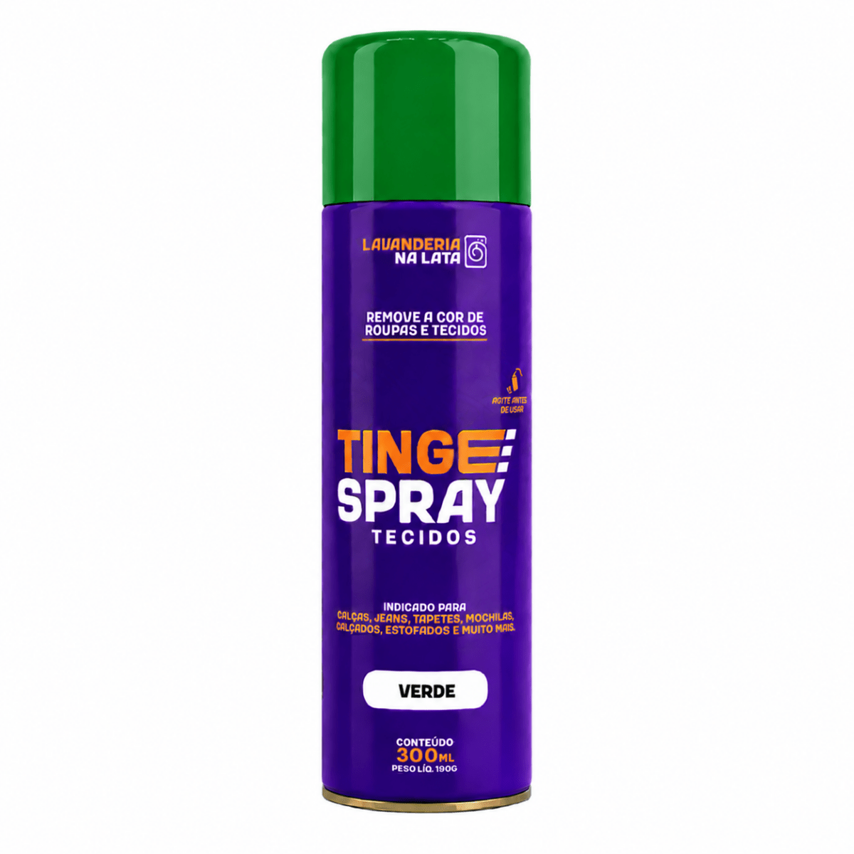 Tinta de Tecidos Roupas Estofados Carpetes - Tingespray Spray Aerossol 300ml - Lavanderia Na Lata
