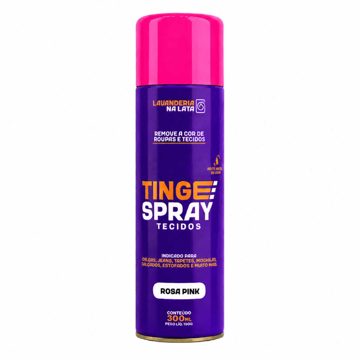 Tinta de Tecidos Roupas Estofados Carpetes - Tingespray Spray Aerossol 300ml - Lavanderia Na Lata