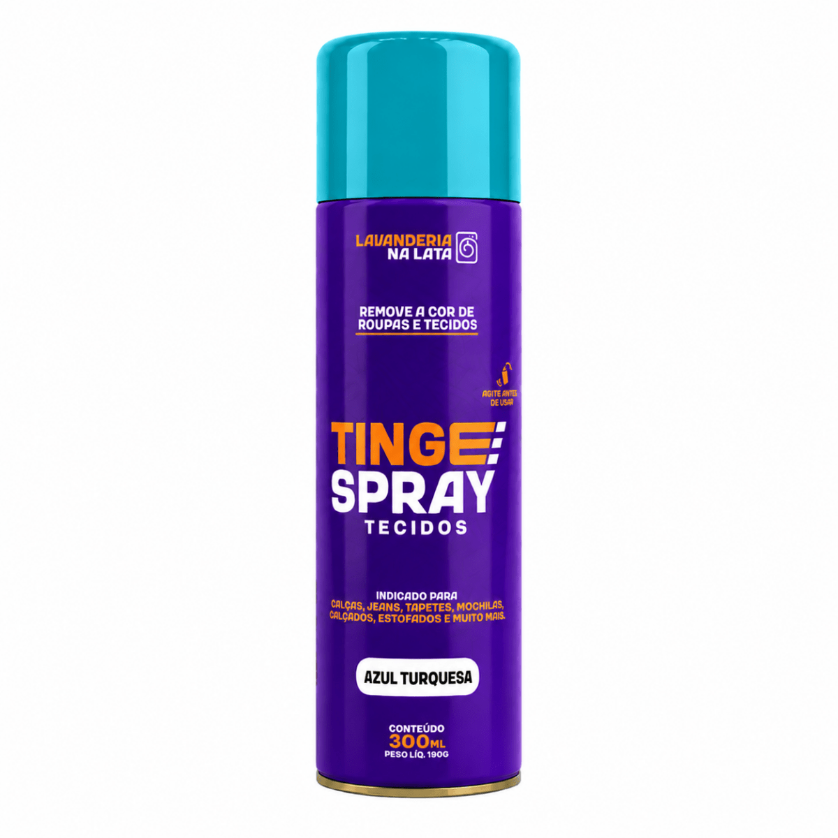 Tinta de Tecidos Roupas Estofados Carpetes - Tingespray Spray Aerossol 300ml - Lavanderia Na Lata