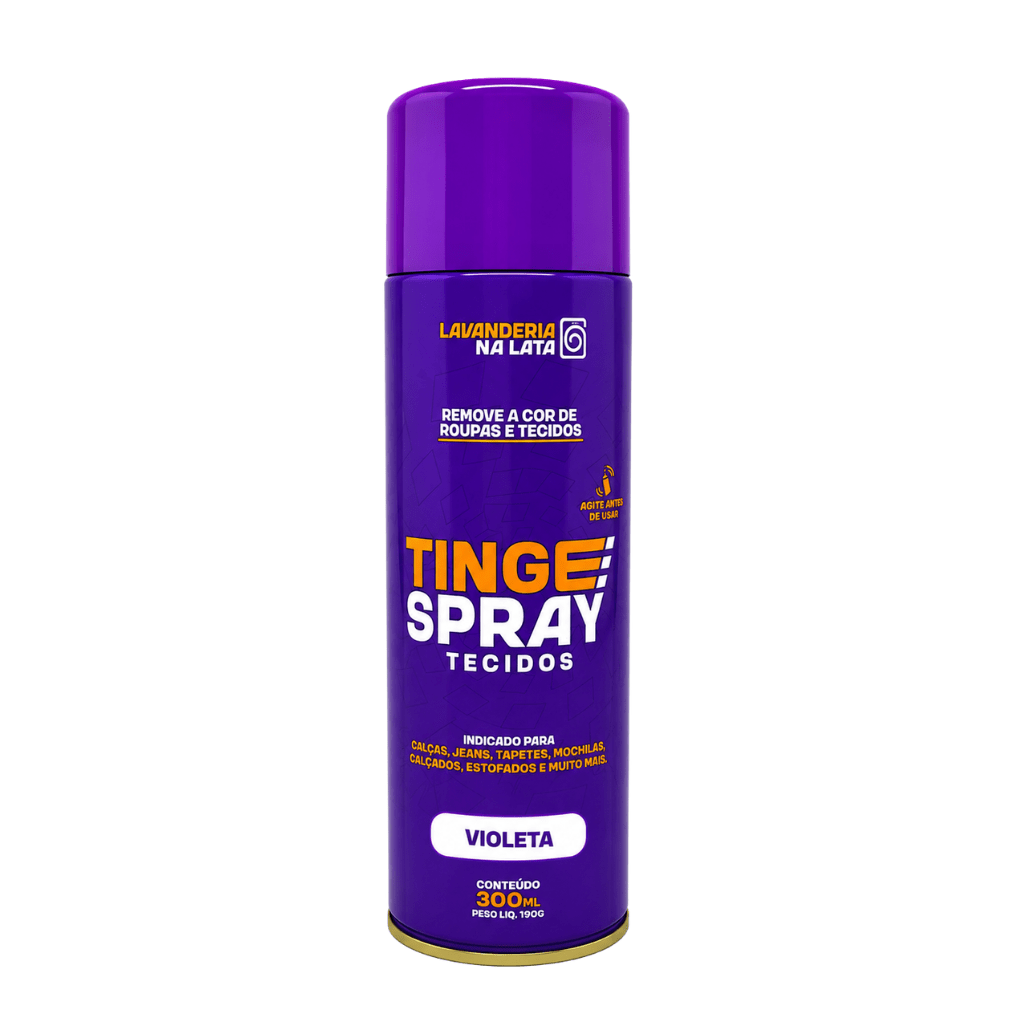 Tinta de Tecidos Roupas Estofados Carpetes - Tingespray Spray Aerossol 300ml - Lavanderia Na Lata