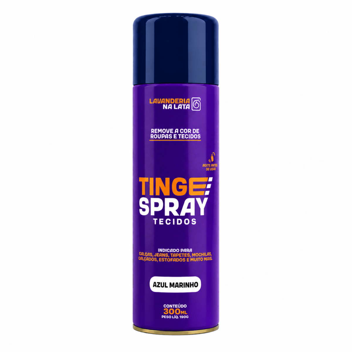 Tinta de Tecidos Roupas Estofados Carpetes - Tingespray Spray Aerossol 300ml - Lavanderia Na Lata