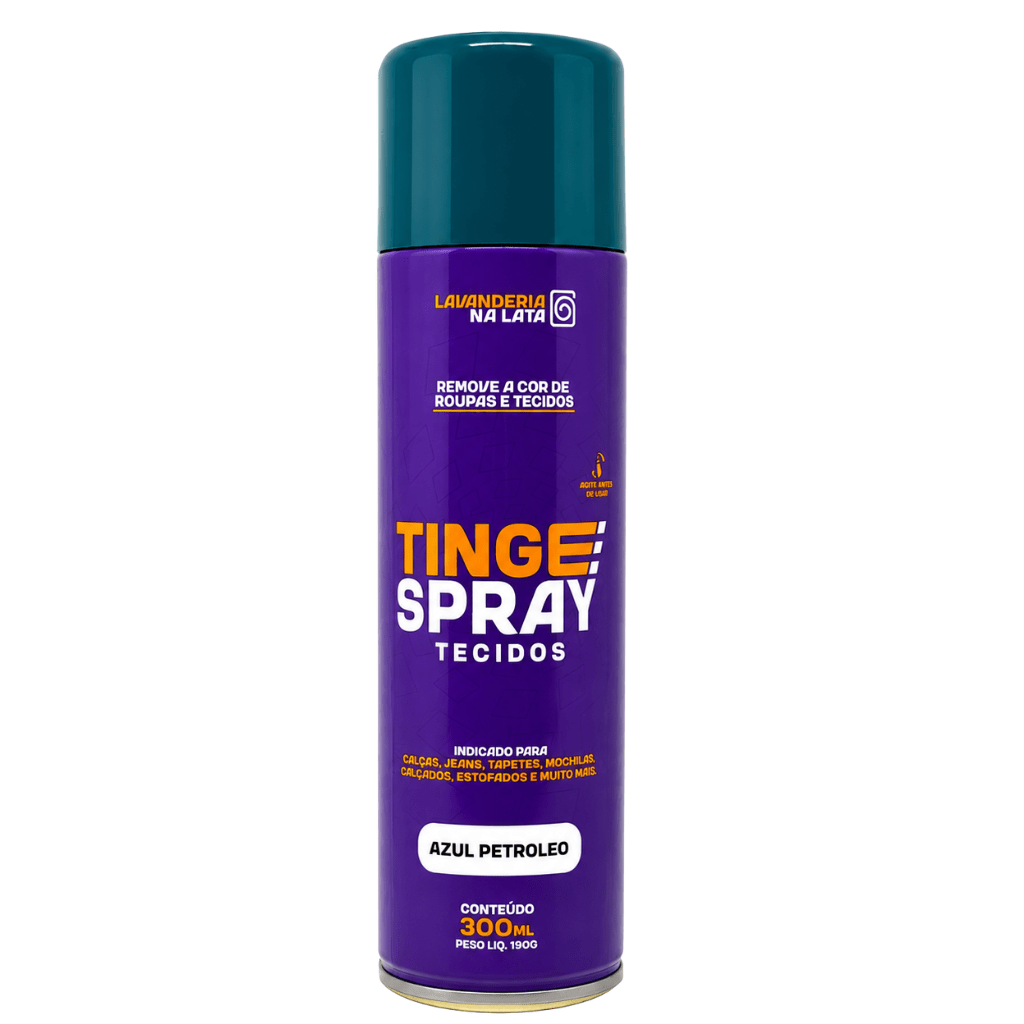 Tinta de Tecidos Roupas Estofados Carpetes - Tingespray Spray Aerossol 300ml - Lavanderia Na Lata