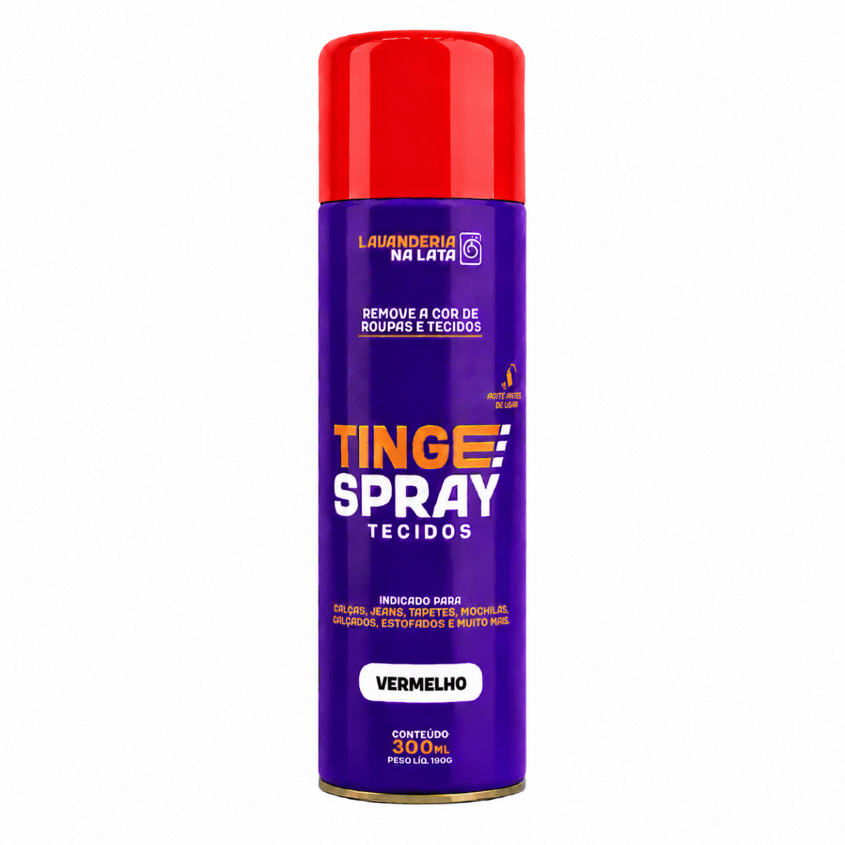 Tinta de Tecidos Roupas Estofados Carpetes - Tingespray Spray Aerossol 300ml - Lavanderia Na Lata