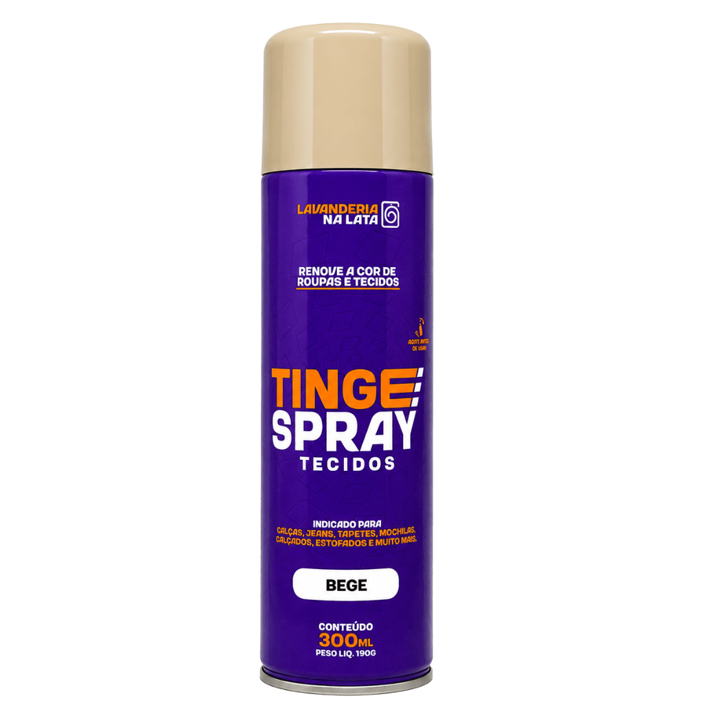 Tinta de Tecidos Roupas Estofados Carpetes - Tingespray Spray Aerossol 300ml - Lavanderia Na Lata