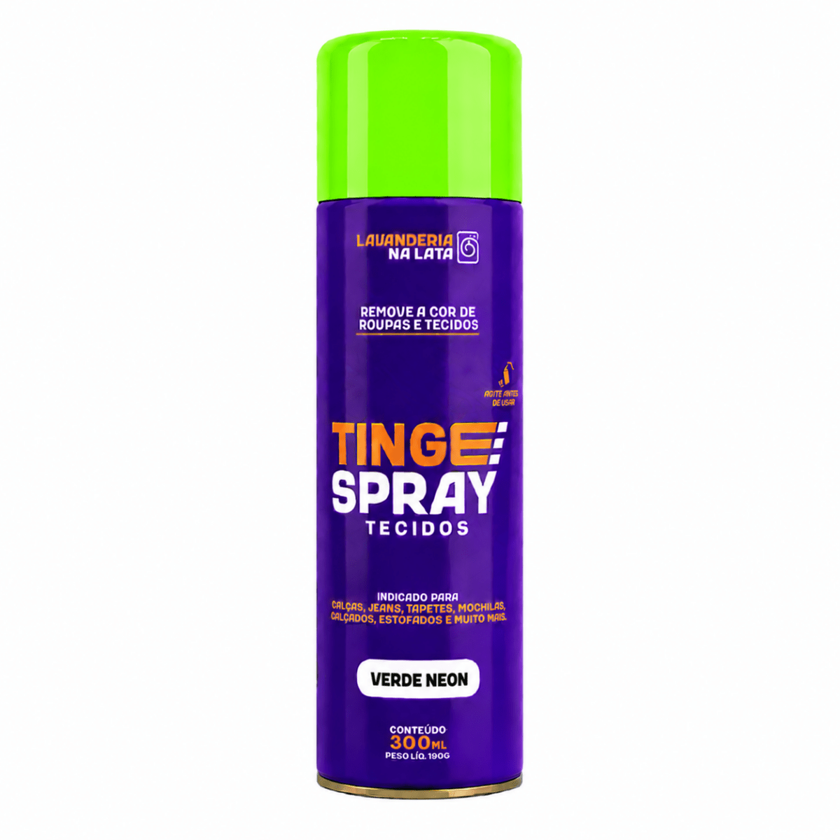 Tinta de Tecidos Roupas Estofados Carpetes - Tingespray Spray Aerossol 300ml - Lavanderia Na Lata