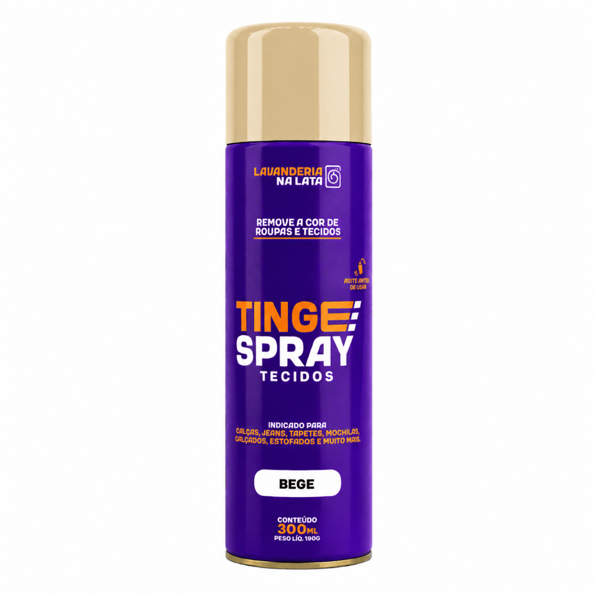 Tinta de Tecidos Roupas Estofados Carpetes - Tingespray Spray Aerossol 300ml - Lavanderia Na Lata