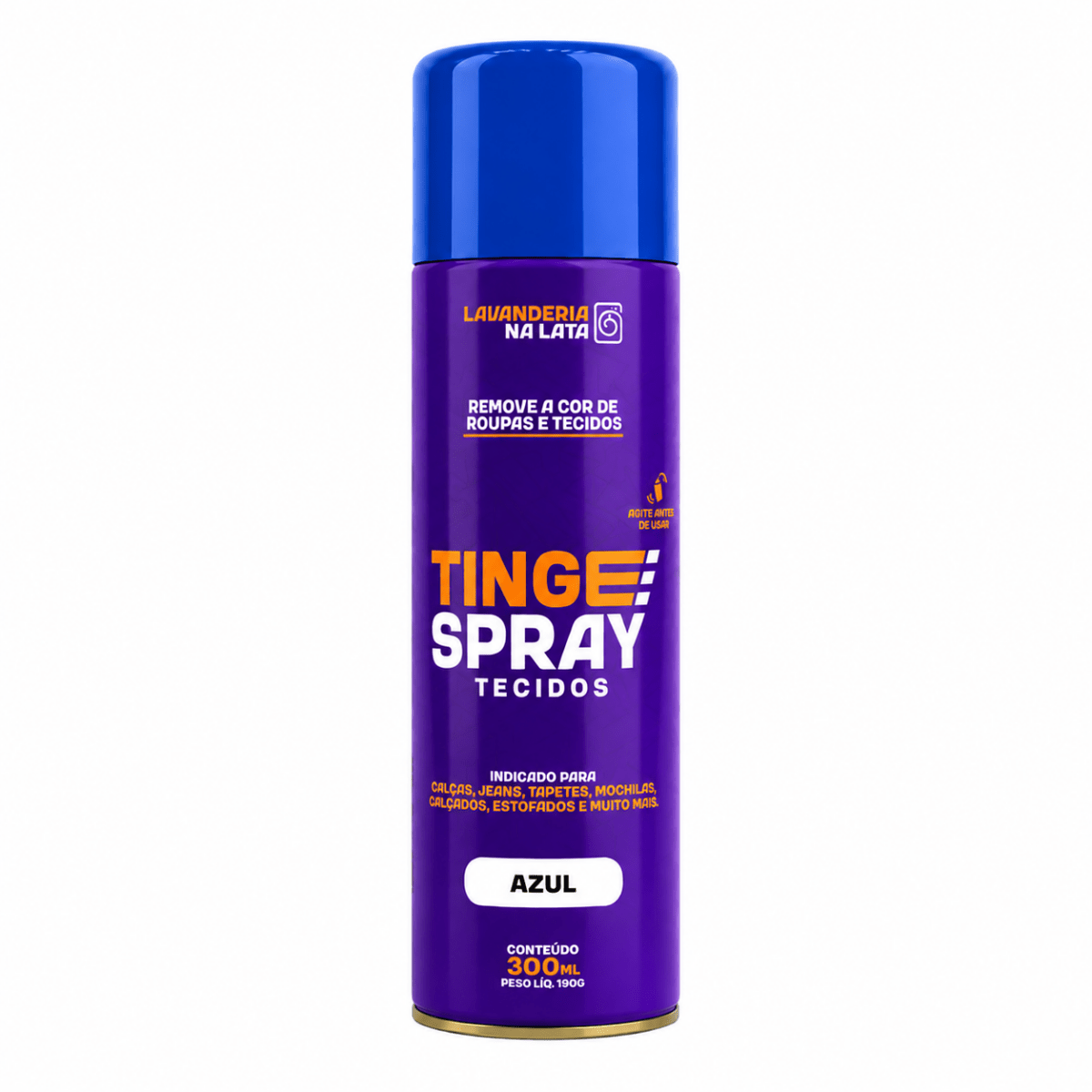 Tinta de Tecidos Roupas Estofados Carpetes - Tingespray Spray Aerossol 300ml - Lavanderia Na Lata