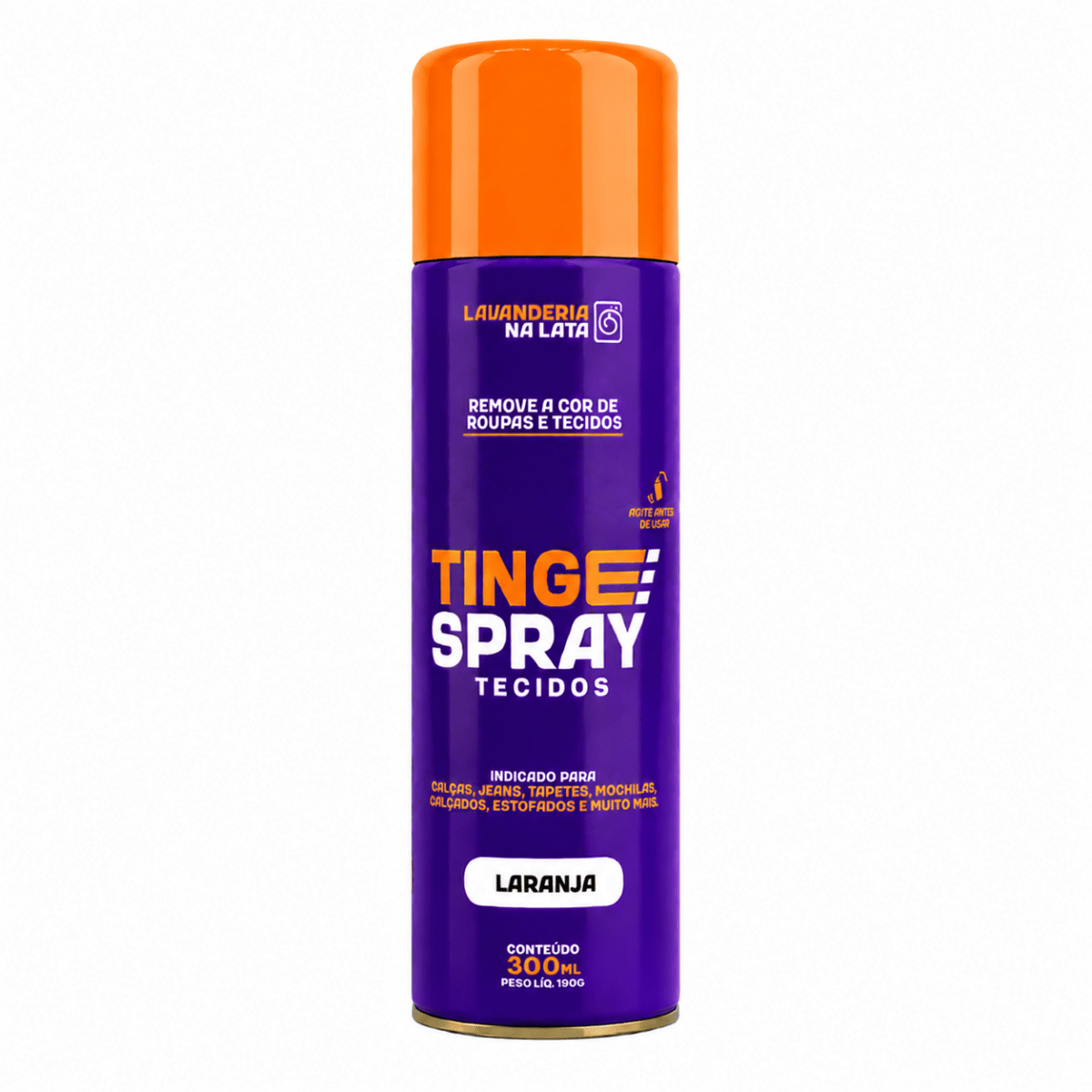 Tinta de Tecidos Roupas Estofados Carpetes - Tingespray Spray Aerossol 300ml - Lavanderia Na Lata