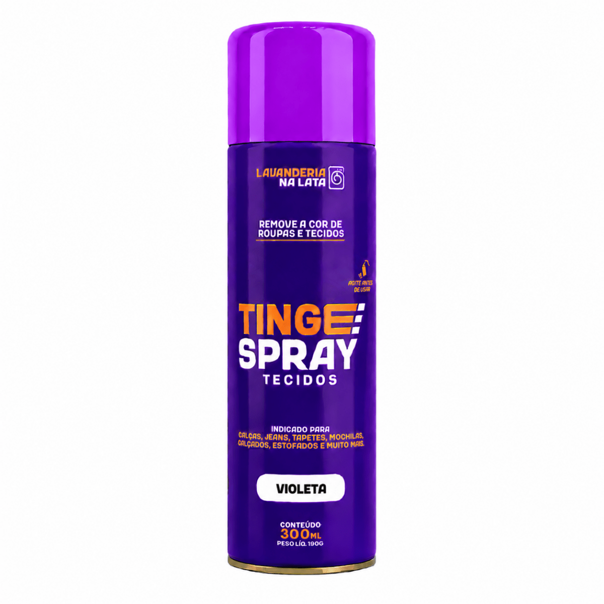 Tinta de Tecidos Roupas Estofados Carpetes - Tingespray Spray Aerossol 300ml - Lavanderia Na Lata