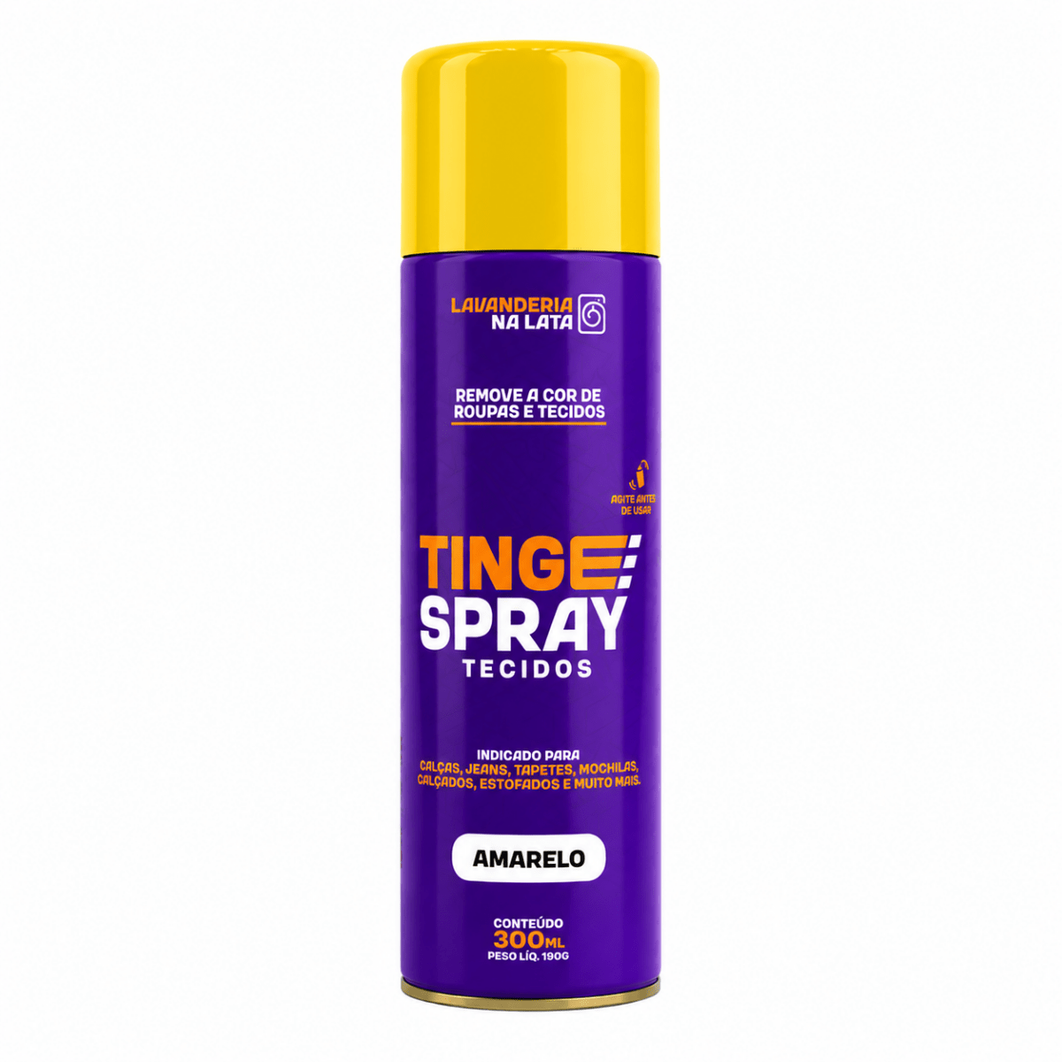 Tinta de Tecidos Roupas Estofados Carpetes - Tingespray Spray Aerossol 300ml - Lavanderia Na Lata