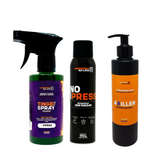 Kit Completo para Revitalização e Cuidado de Tecidos: TingeSpray, Axiller e NoPress
