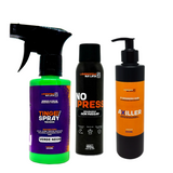 Kit Completo para Revitalização e Cuidado de Tecidos: TingeSpray, Axiller e NoPress