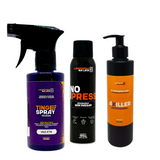 Kit Completo para Revitalização e Cuidado de Tecidos: TingeSpray, Axiller e NoPress